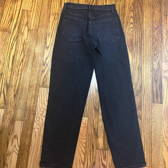 Banana Republic High Rise Straight Black Jeans 25/0 - Picture 2 of 3